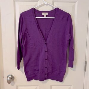 Light weight spring LOFT cardigan sweater 3/4 sleeves